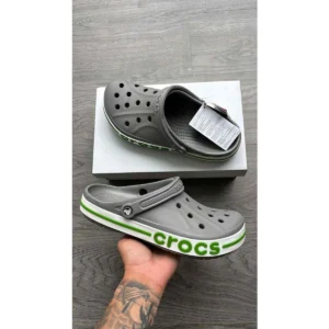 Luxury Crocs Bayaband Clogs Grey For Men (HS1548) - stayhit.in
