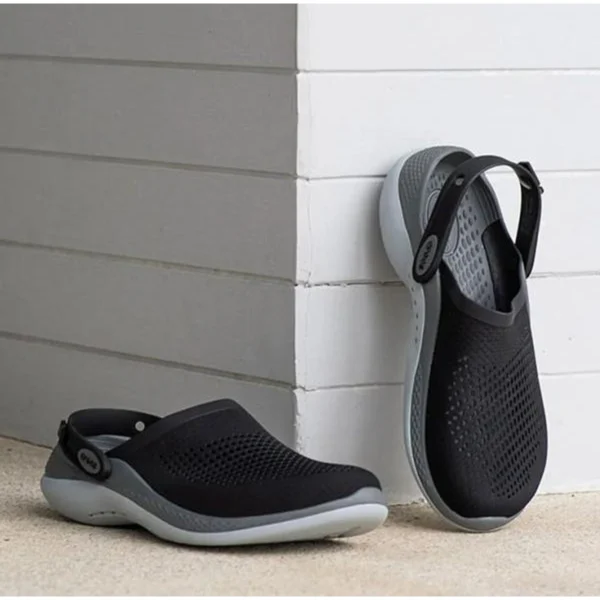 Luxury Crocs Literide 360 Clogs Black Grey For Men (HS1544) - stayhit.in Luxury Crocs Literide 360 Clogs Black Grey For Men (HS1544) - stayhit.in