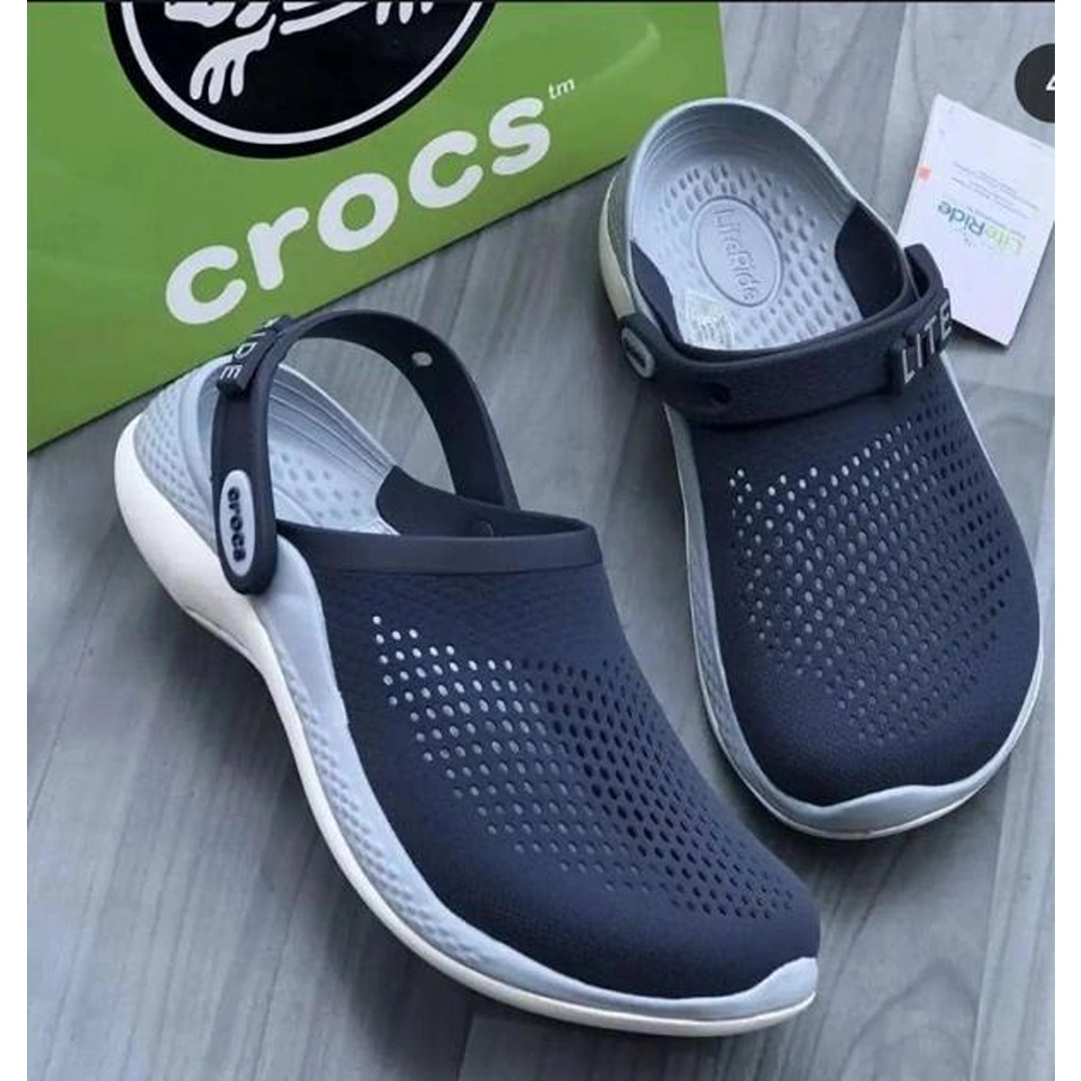 Luxury Crocs Literide 360 Clogs Navy Blue For Men (HS1545) - stayhit.in