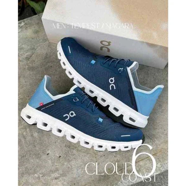 Luxury On Cloud 6 Coast Shoes Blue For Men (SUP1131) - stayhit.in Luxury On Cloud 6 Coast Shoes Blue For Men (SUP1131) - stayhit.in