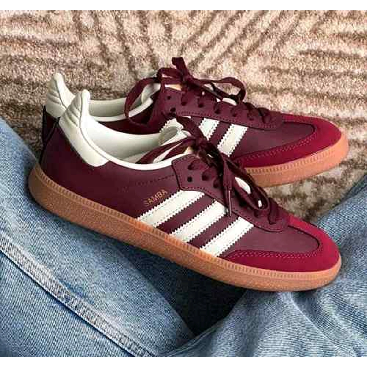 Premium Adidas Samba Og Shoes Maroon For Men (SUP1775) - stayhit.in