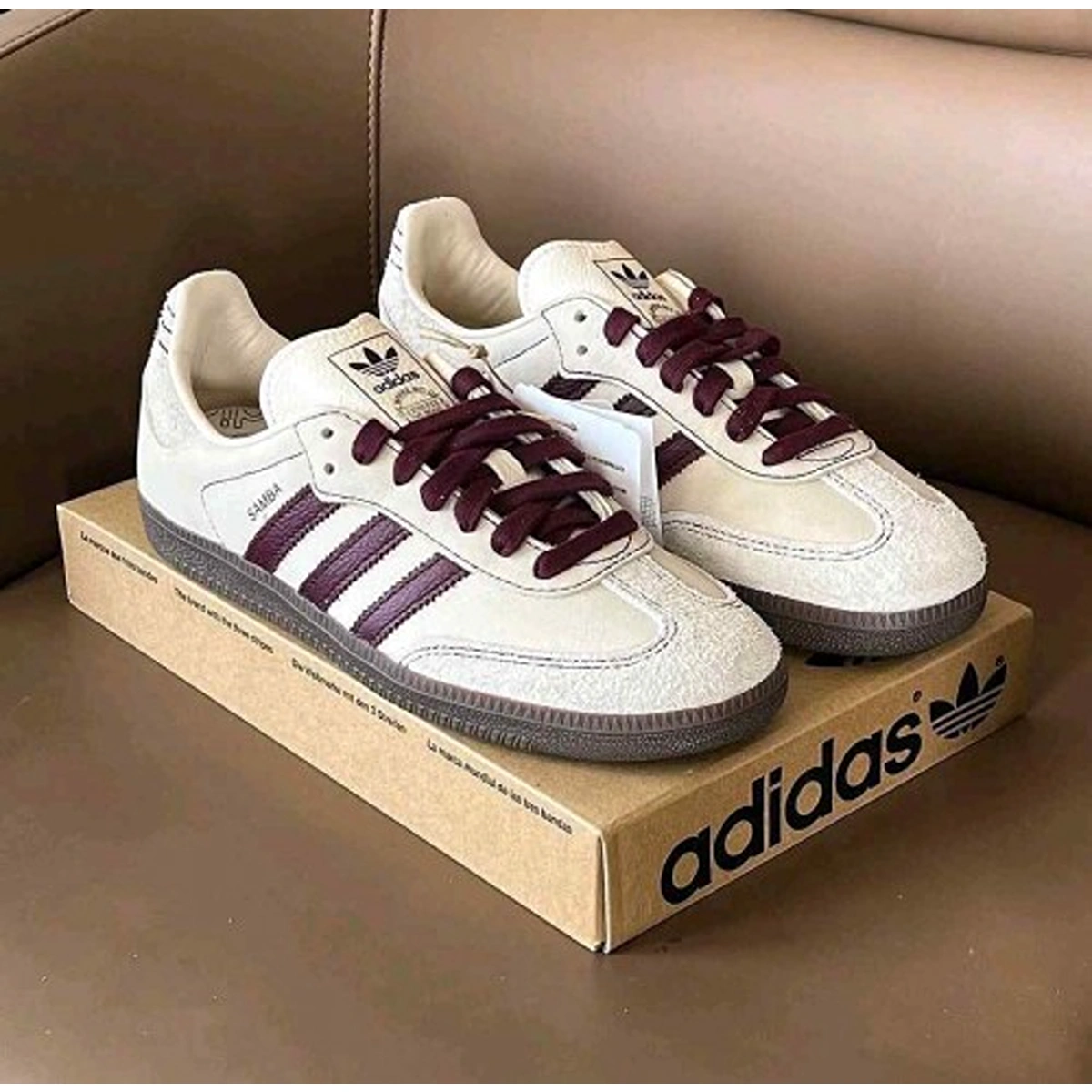 Premium Adidas Samba Og Shoes Wonder White For Men (SUP1694) - stayhit.in Premium Adidas Samba Og Shoes Wonder White For Men (SUP1694) - stayhit.in