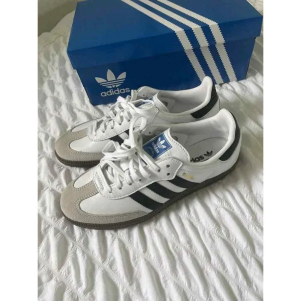 Premium Adidas Samba Shoes White Black For Men (HS1477) - stayhit.in