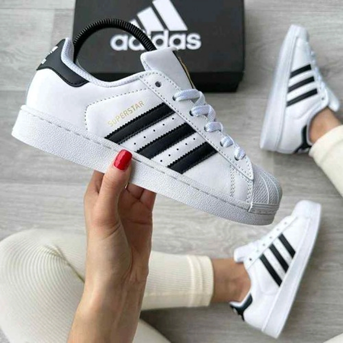 Premium Adidas Superstar Shoes White Black For Men (HS1486) - stayhit.in Premium Adidas Superstar Shoes White Black For Men (HS1486) - stayhit.in