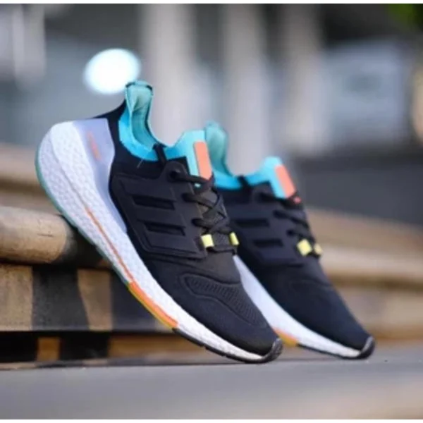 Premium Adidas Ultra Boost 22 Shoes Black Sky Rush Turbo For Men (SUP2858) - stayhit.in