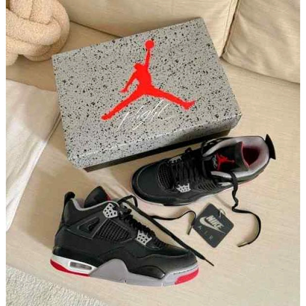 Premium Air Jordan 4 Reimagined Bred Shoes For Men (SUP1263) - stayhit.in Premium Air Jordan 4 Reimagined Bred Shoes For Men (SUP1263) - stayhit.in