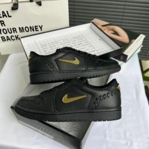 Premium Air Jordan Retro 1 Shoes Make Black Metallic Gold For Men (SUP1329) - stayhit.in