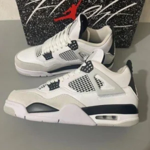 Premium Air Jordan Retro 4 Shoes Military Black For Men (SUP3492) - stayhit.in