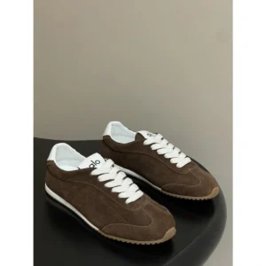 Premium Alo Yoga Sunset Suede Sneaker Brown For Men (SW1013) - stayhit.in