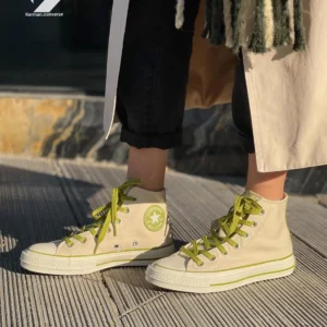 Premium Converse Chuck Taylor 70 Shoes High Cream Green For Men (SUP3407) - stayhit.in