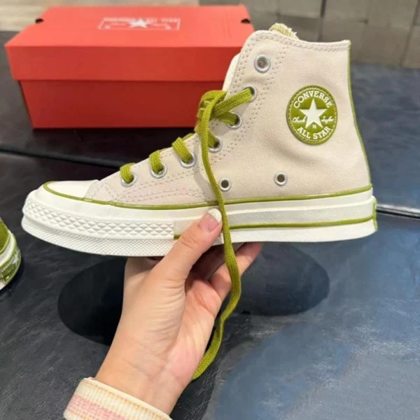 Premium Converse Chuck Taylor 70 Shoes High Cream Green For Men (SUP3407) - stayhit.in Premium Converse Chuck Taylor 70 Shoes High Cream Green For Men (SUP3407) - stayhit.in