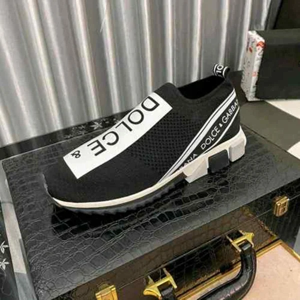 Premium Dolce & Gabbana Shoes Black White Slip On For Men (SUP1177) - stayhit.in