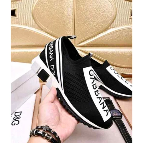Premium Dolce & Gabbana Shoes Black White Slip On For Men (SUP1177) - stayhit.in