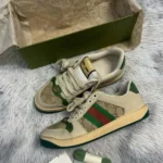 Premium Gucci Screener Gg Sneakers Beige Green For Men (SUP1260) - stayhit.in