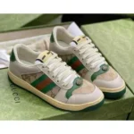 Premium Gucci Screener Gg Sneakers Beige Green For Men (SUP1260) - stayhit.in