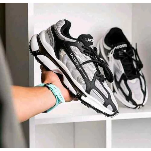 Premium Lacoste L003 Shoes Black Silver For Men (SUP1212) - stayhit.in Premium Lacoste L003 Shoes Black Silver For Men (SUP1212) - stayhit.in