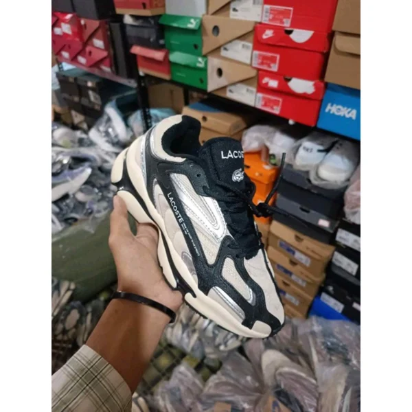 Premium Lacoste L003 Shoes Black Silver For Men (SUP1212) - stayhit.in Premium Lacoste L003 Shoes Black Silver For Men (SUP1212) - stayhit.in