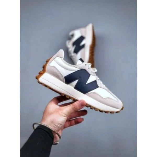 Premium New Balance 327 Shoes White Navy For Men (SUP1291) - stayhit.in