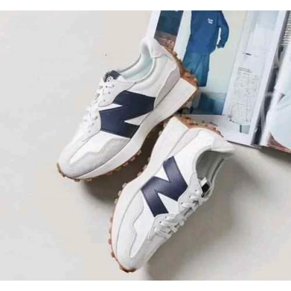 Premium New Balance 327 Shoes White Navy For Men (SUP1291) - stayhit.in