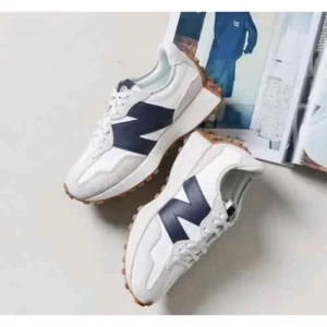 Premium New Balance 327 Shoes White Navy For Men (SUP1291) - stayhit.in