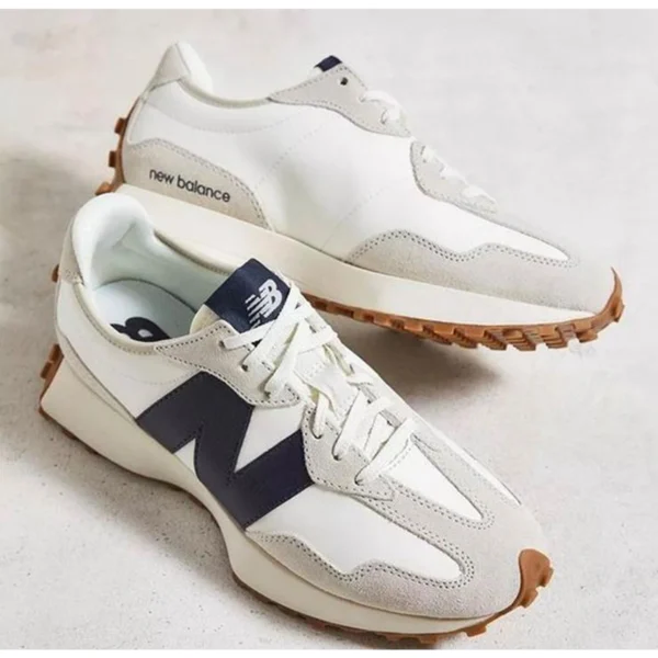 Premium New Balance 327 Shoes White Navy For Men (SUP3211) - stayhit.in