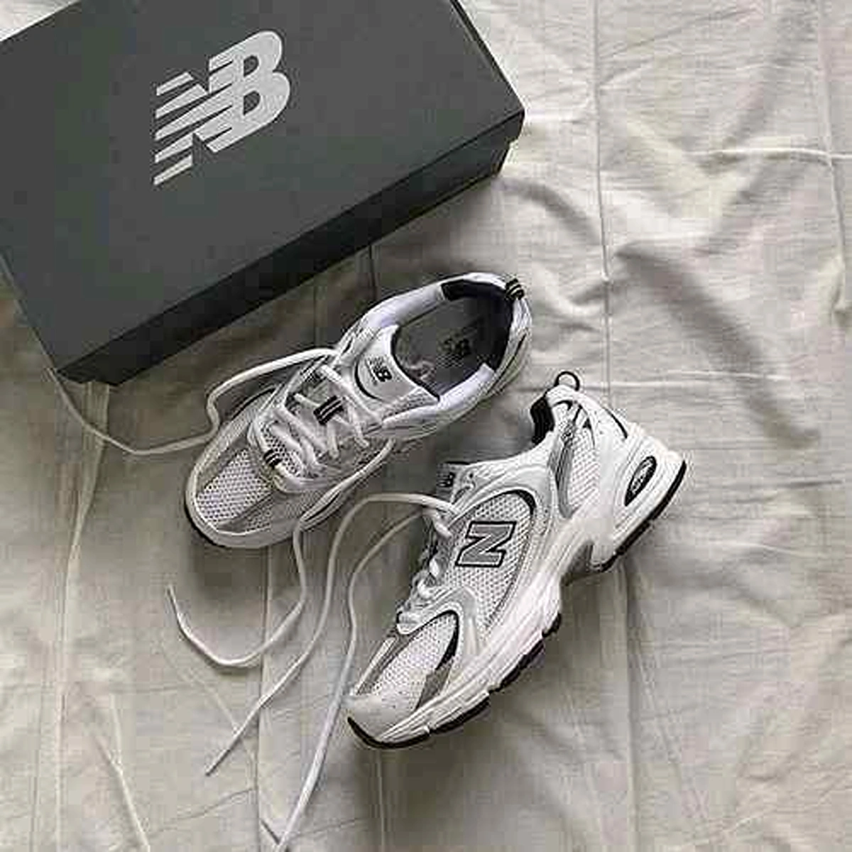 Premium New Balance 530 Shoes White Silver Navy For Men (SUP1180) - stayhit.in Premium New Balance 530 Shoes White Silver Navy For Men (SUP1180) - stayhit.in
