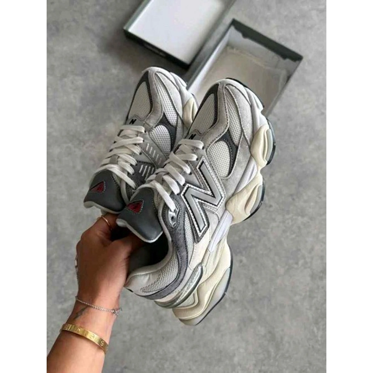 Premium New Balance 9060 Shoes Rain Cloud For Men (HS1483) - stayhit.in Premium New Balance 9060 Shoes Rain Cloud For Men (HS1483) - stayhit.in