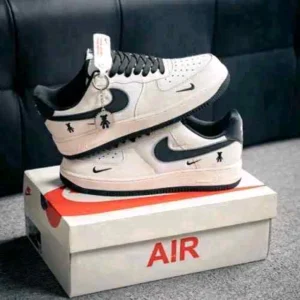 Premium Nike Air Force 1 07 Low Shoes Linen Beige Black For Men (SUP1206) - stayhit.in