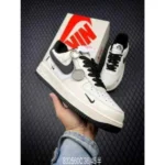 Premium Nike Air Force 1 07 Low Shoes Linen Beige Black For Men (SUP1206) - stayhit.in