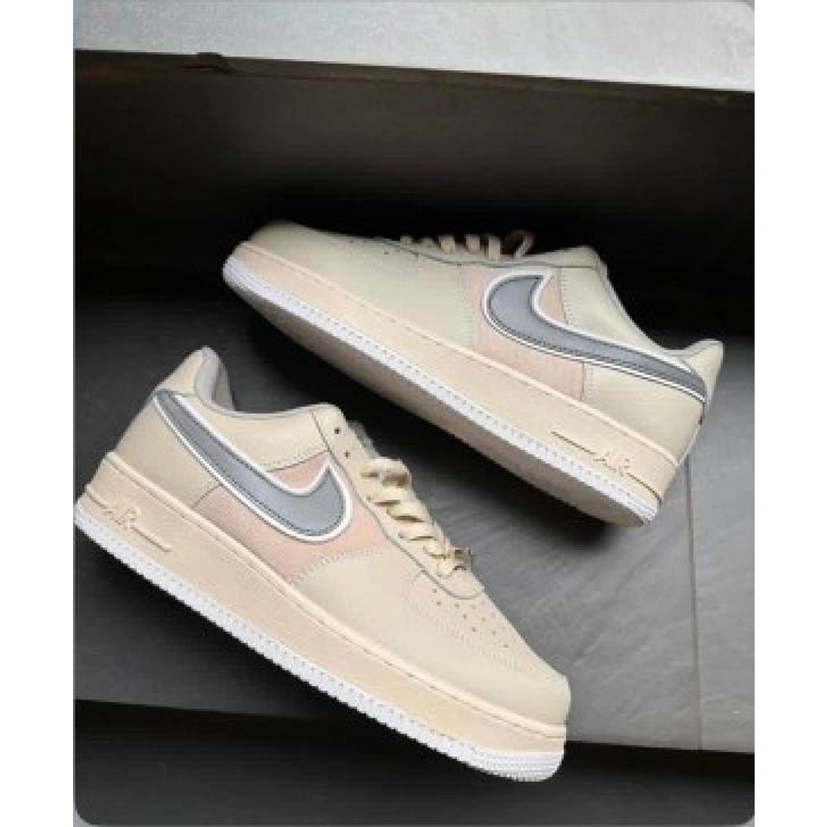 Premium Nike Air Force 1 Low Shoes Beige Reflective For Men (SUP1265) - stayhit.in