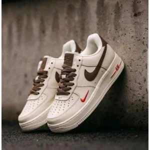 Premium Nike Air Force 1 Low Shoes Milk Coffee Red For Men (SUP1258) - stayhit.in