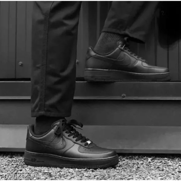 Premium Nike Air Force 1 Shoes Leather Triple Black For Men (SUP3487) - stayhit.in Premium Nike Air Force 1 Shoes Leather Triple Black For Men (SUP3487) - stayhit.in