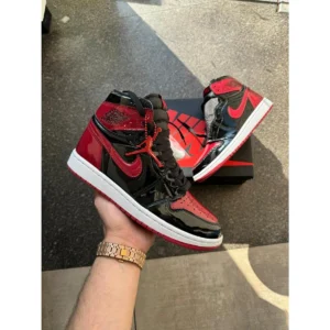 Premium Nike Air Jordan 1 Shoes High Bred Patent For Men (SUP3404) - stayhit.in