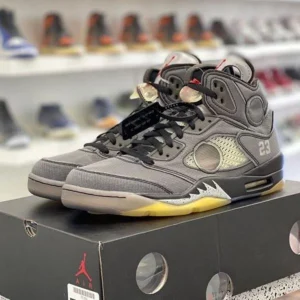 Premium Nike Air Jordan 5 Muslin X Off White Shoes For Men (SUP3510) - stayhit.in