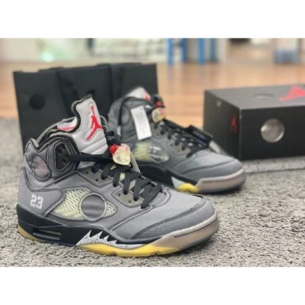 Premium Nike Air Jordan 5 Muslin X Off White Shoes For Men (SUP3510) - stayhit.in