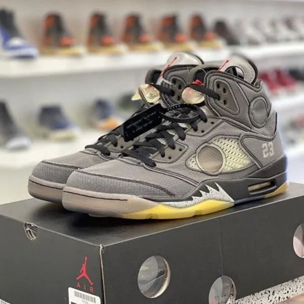 Premium Nike Air Jordan 5 Muslin X Off White Shoes For Men (SUP3510) - stayhit.in