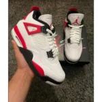 Premium Nike Air Jordan Retro 4 Shoes Red Cement For Men (SUP3496) - stayhit.in