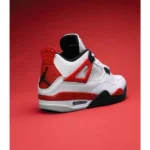 Premium Nike Air Jordan Retro 4 Shoes Red Cement For Men (SUP3496) - stayhit.in