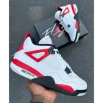 Premium Nike Air Jordan Retro 4 Shoes Red Cement For Men (SUP3496) - stayhit.in