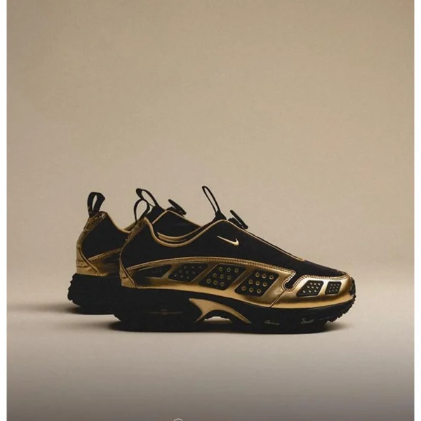 Premium Nike Air Max Sndr Shoes Black Metallic Gold For Men (SUP3222) - stayhit.in