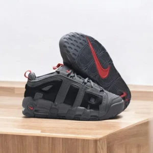 Premium Nike Air More Uptempo Shoes Grey Black For Men (SUP3213) - stayhit.in