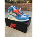 Premium Nike Jordan 1 X Off White Unc Shoes Blue For Men (SUP3493) - stayhit.in