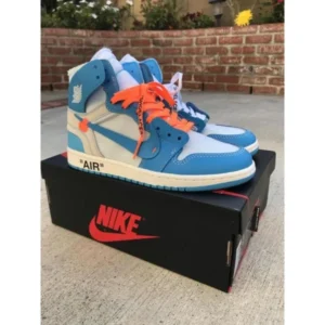 Premium Nike Jordan 1 X Off White Unc Shoes Blue For Men (SUP3493) - stayhit.in