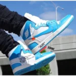 Premium Nike Jordan 1 X Off White Unc Shoes Blue For Men (SUP3493) - stayhit.in