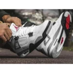 Premium Nike Jordan Retro 4 Shoes White Cement For Men (SUP3413) - stayhit.in
