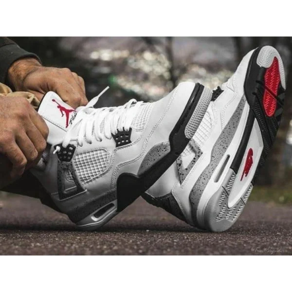 Premium Nike Jordan Retro 4 Shoes White Cement For Men (SUP3413) - stayhit.in Premium Nike Jordan Retro 4 Shoes White Cement For Men (SUP3413) - stayhit.in