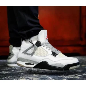 Premium Nike Jordan Retro 4 Shoes White Cement For Men (SUP3413) - stayhit.in
