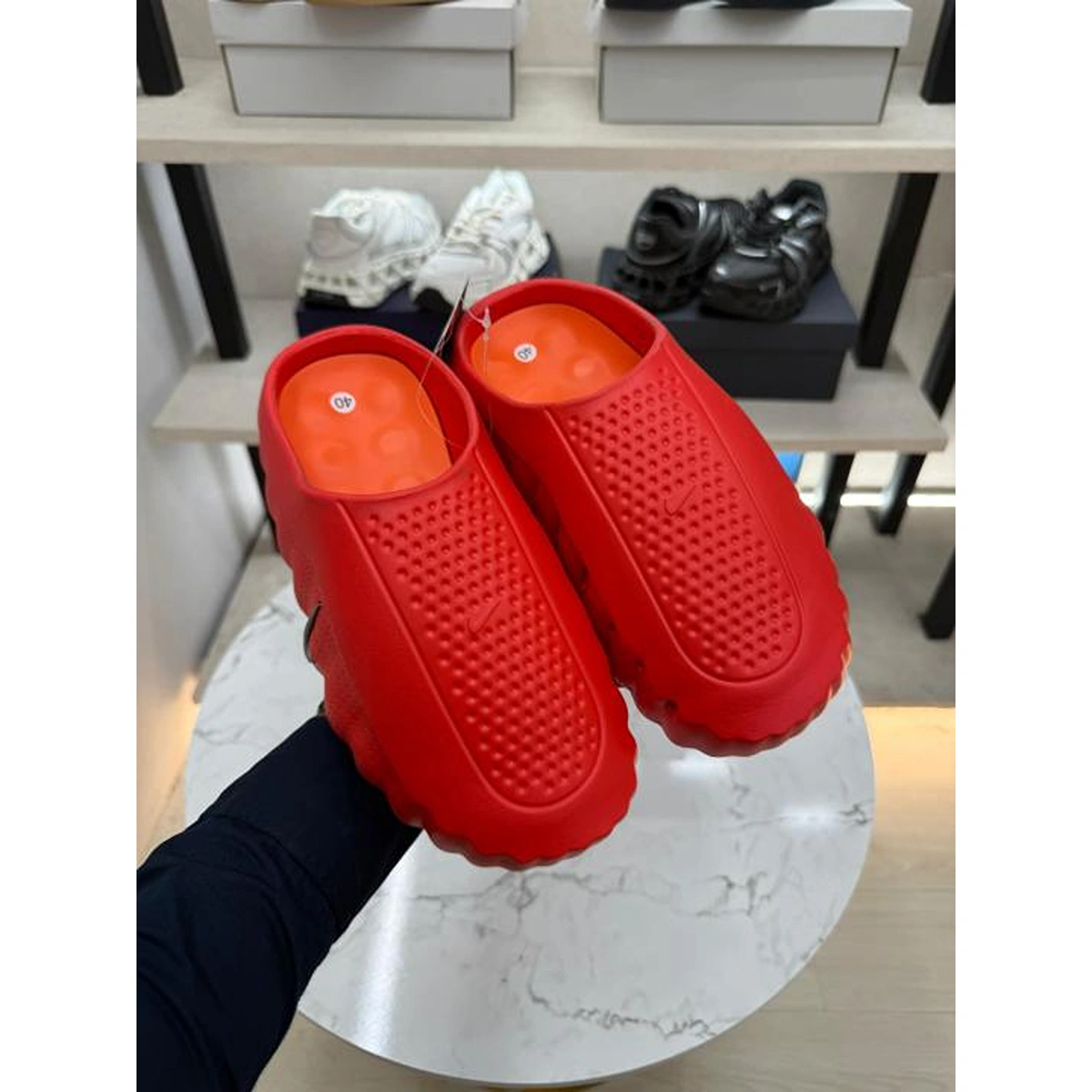 Premium Nike Mind 001 Mules Red For Men (SUP1093) - stayhit.in Premium Nike Mind 001 Mules Red For Men (SUP1093) - stayhit.in