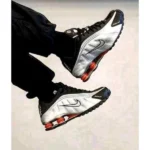 Premium Nike Shox R4 Shoes Black Metallic Silver For Men (SUP1175) - stayhit.in