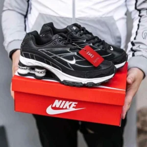 Premium Nike Shox Ride 2 Shoes Supreme Black White For Men (SUP3142) - stayhit.in
